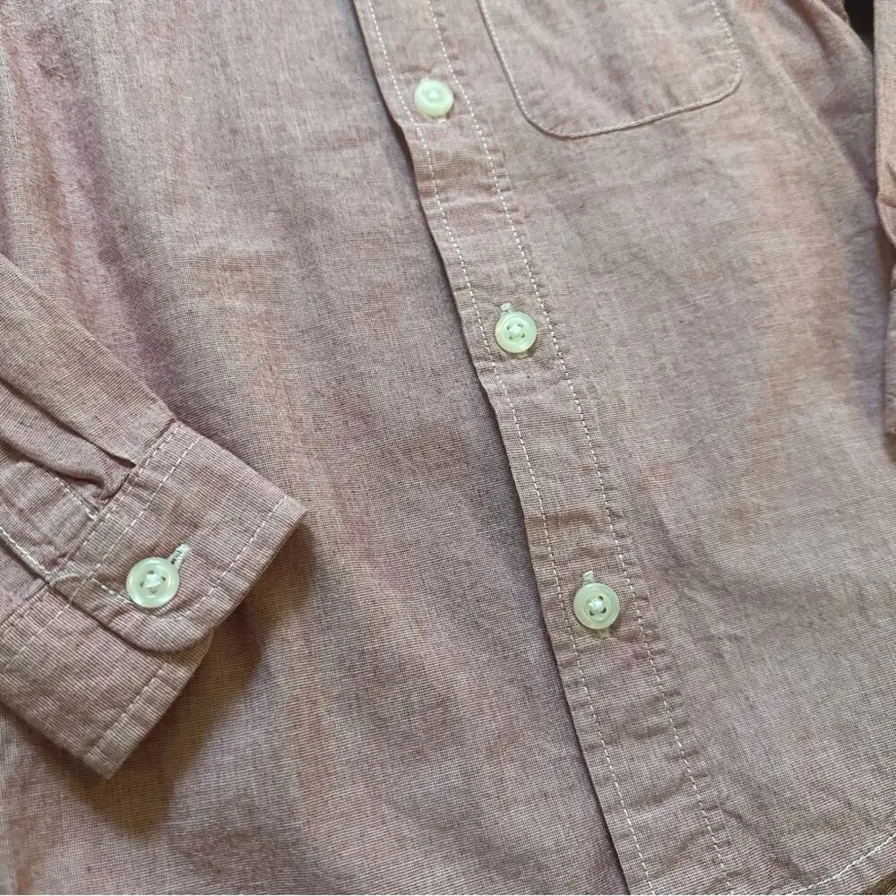 Children’s Place Boy’s Button Down Shirt, Light Red‎ Heathered, 2T